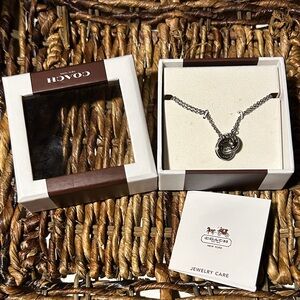 Coach Box Link Silver Bracelet BNIB